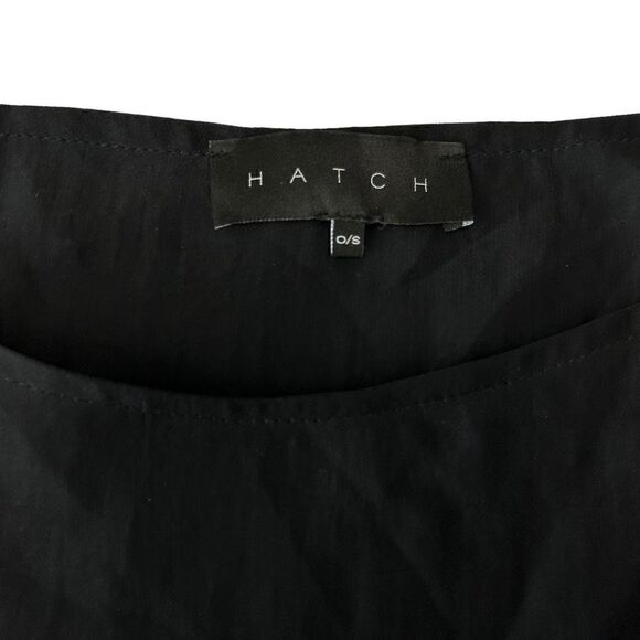 HATCH Maternity Contemporary  Minimalist Cut Out Dolman Sleeve Black Shift Dress - Picture 8 of 9